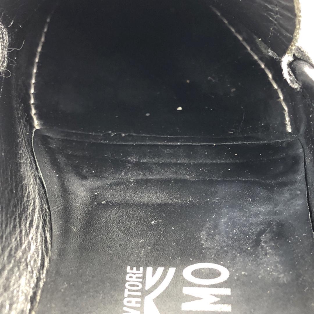 SALVATORE FERRAGAMO 8EEE ローファー ガンチーニ 黒