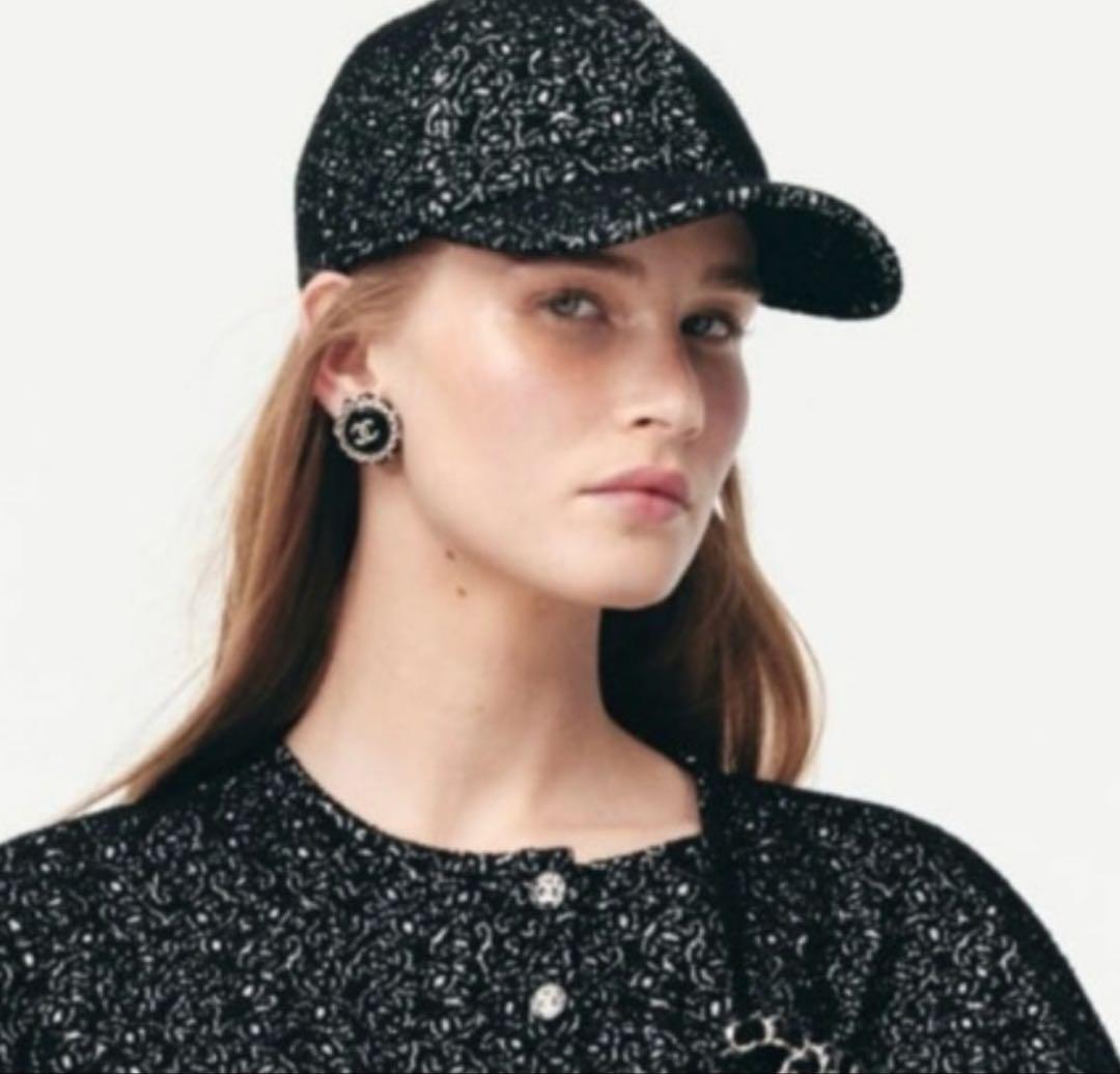 2025 ココビーチ　chanel シャネル　キャップ　帽子　総柄　ココマーク