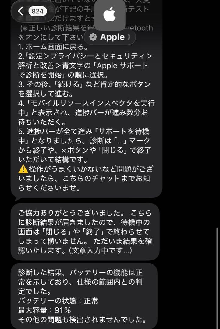 iPad Pro 12.9インチ(第4世代) バッテリー91%