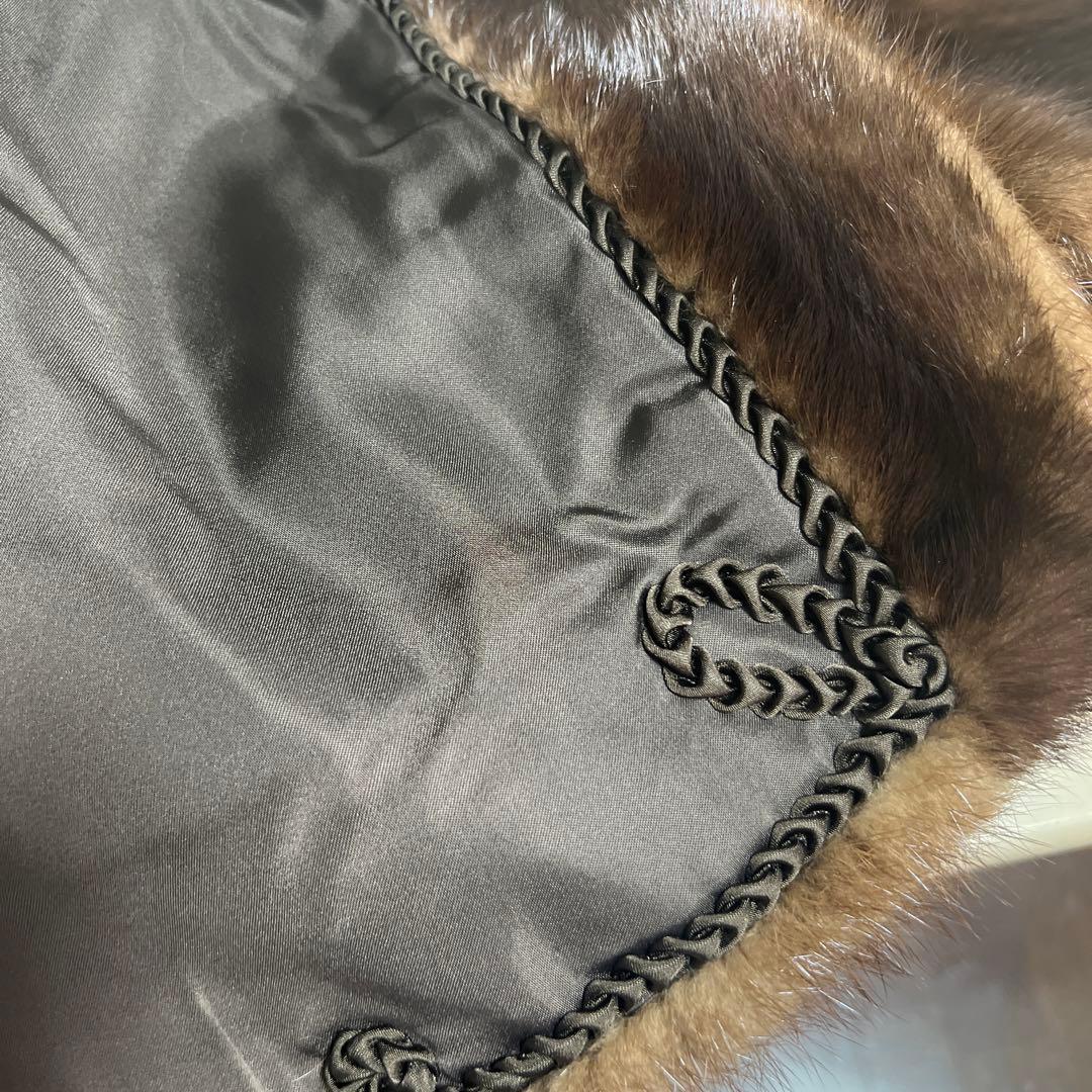 ミンクポンチョ☆袖口あり