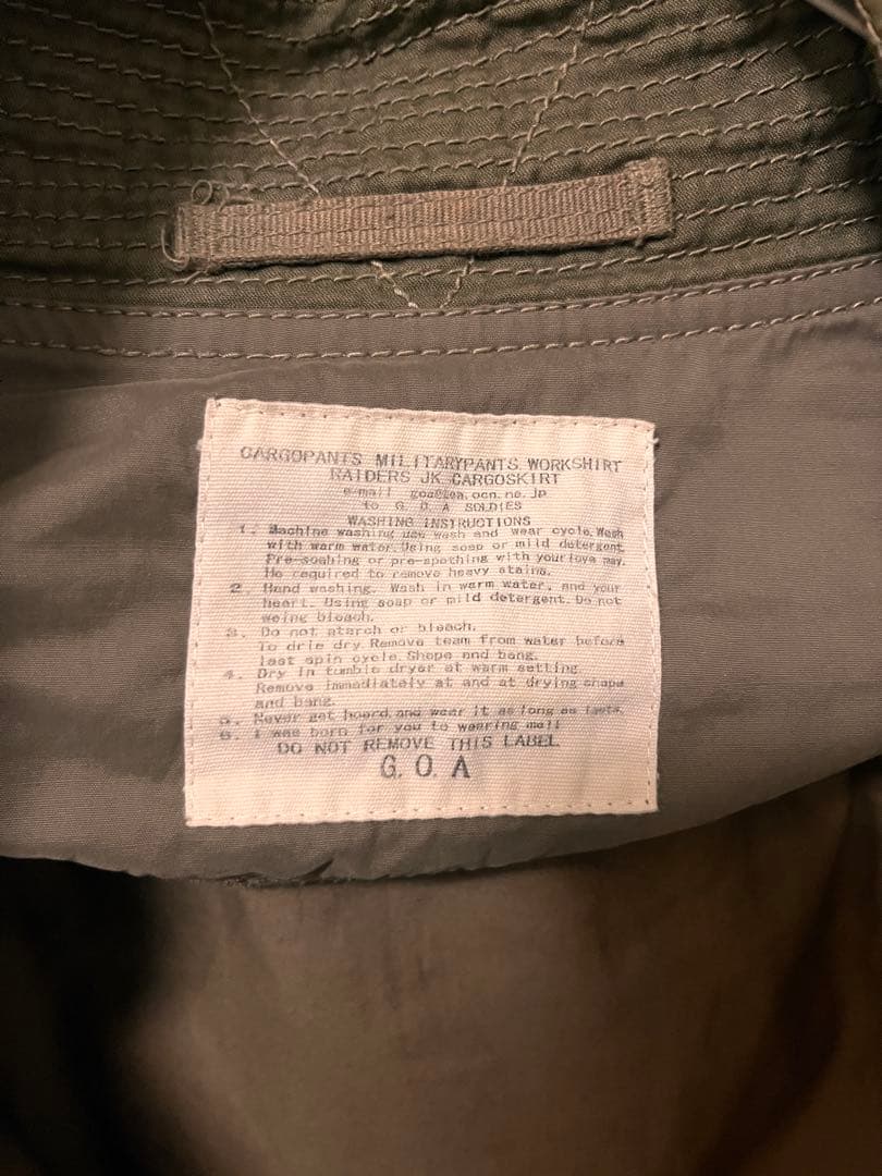 00s GOA bono ボノジャケット M65 ダブルジップ マウンテンパーカ