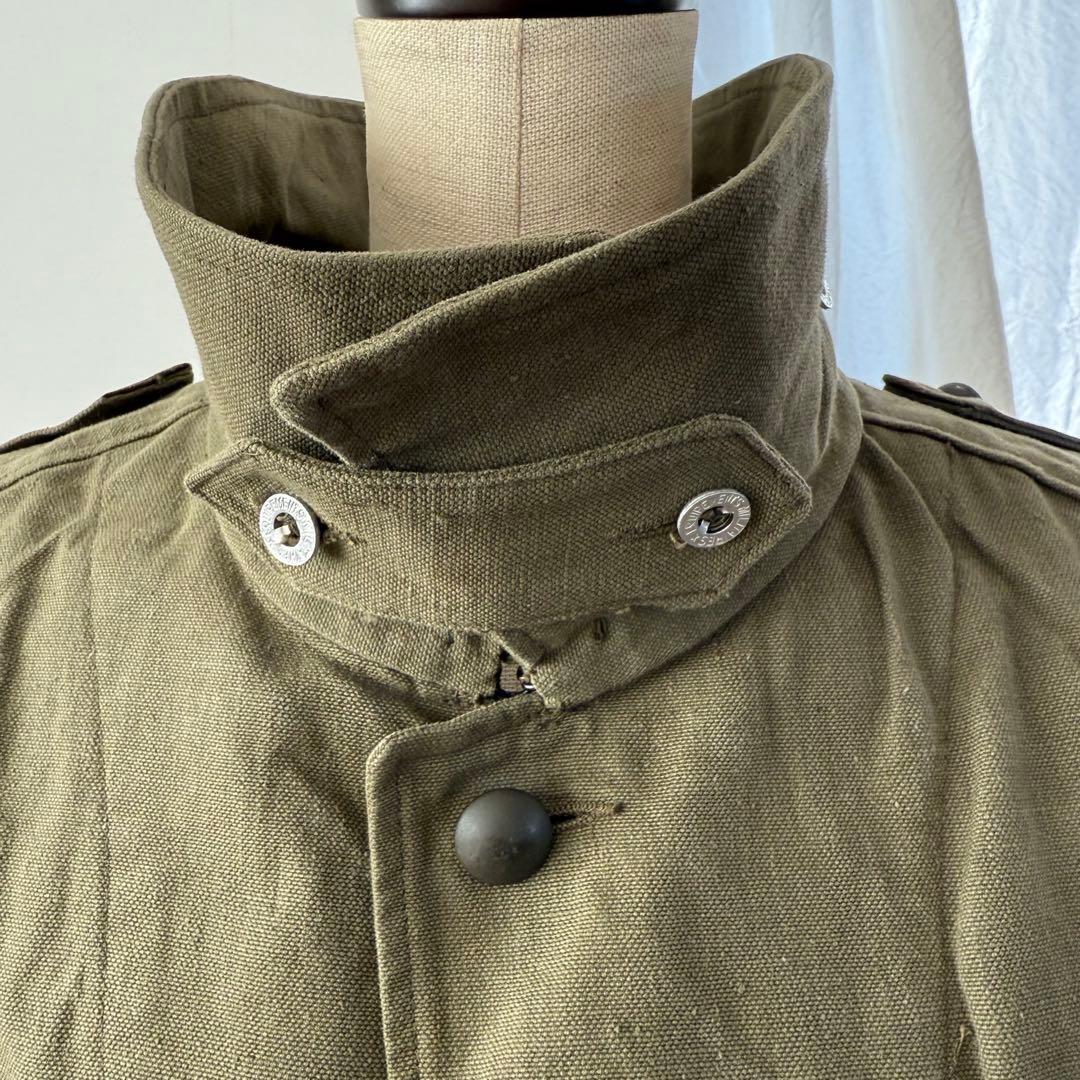 フランス軍 モーターサイクルコート 50s-60s ヴィンテージ カーキ