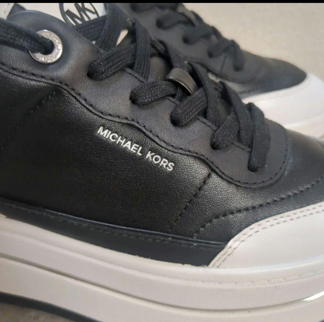 マイケルコース スニーカー 厚底 レザー HAYES プラットフォーム美品