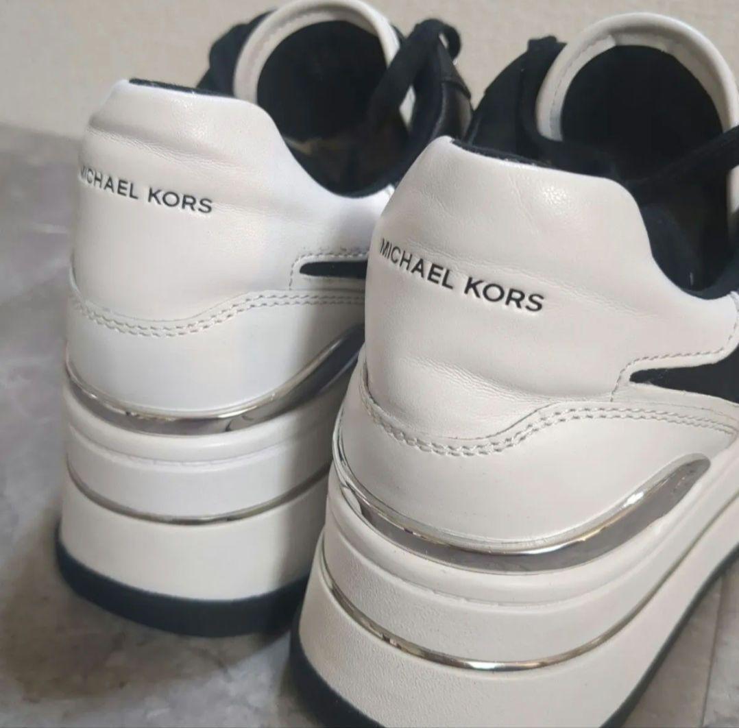 マイケルコース スニーカー 厚底 レザー HAYES プラットフォーム美品
