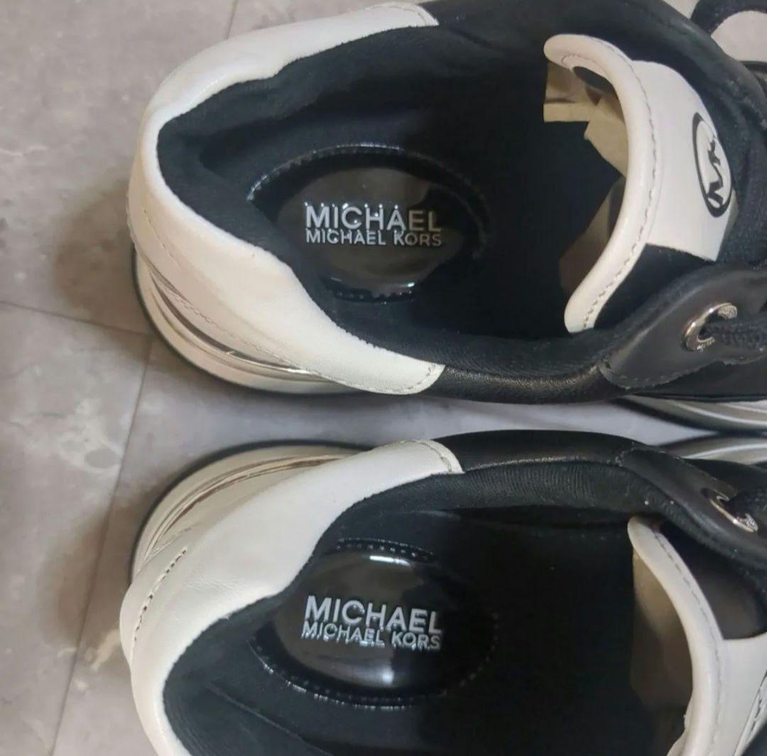 マイケルコース スニーカー 厚底 レザー HAYES プラットフォーム美品