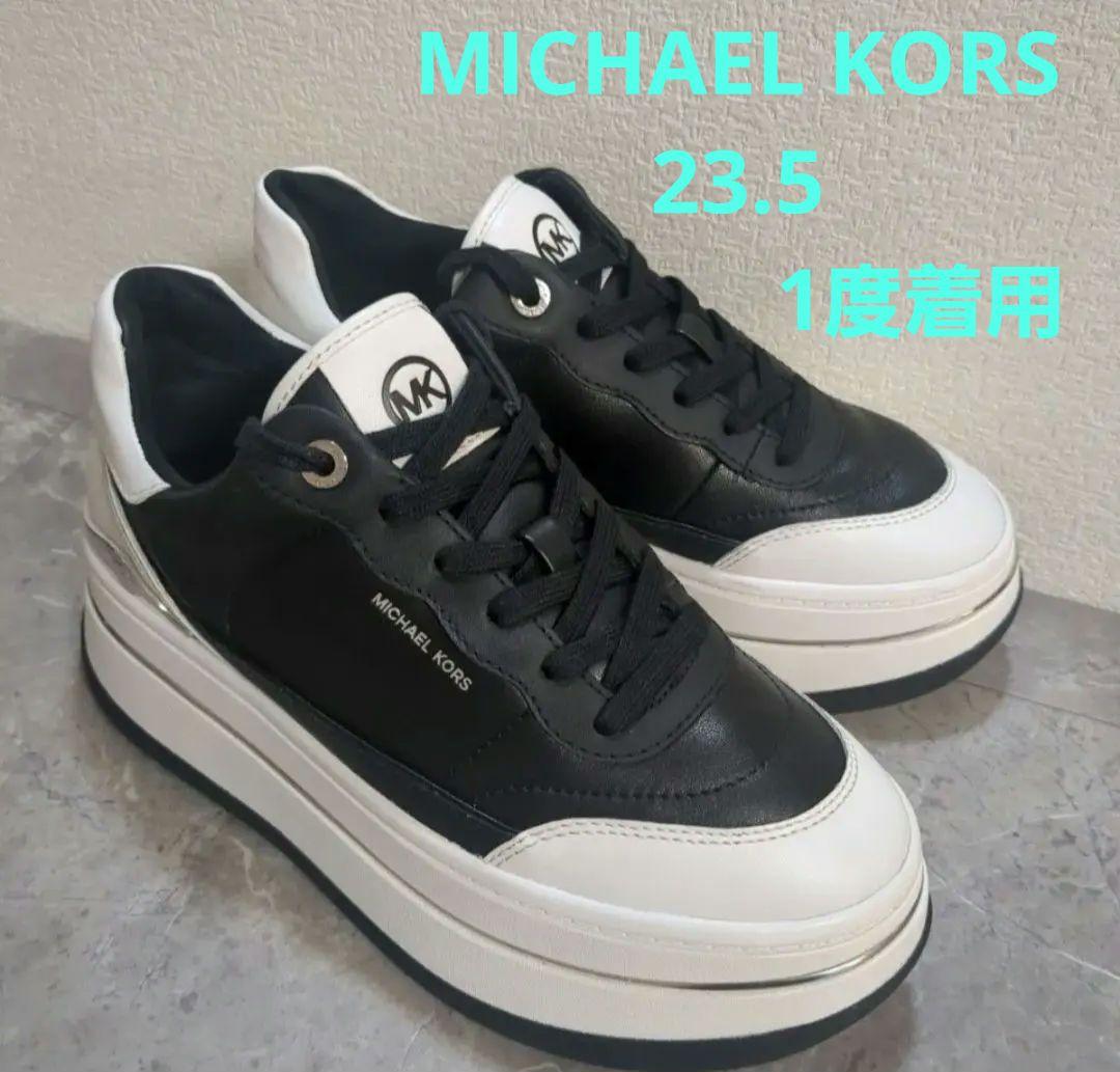 マイケルコース スニーカー 厚底 レザー HAYES プラットフォーム美品