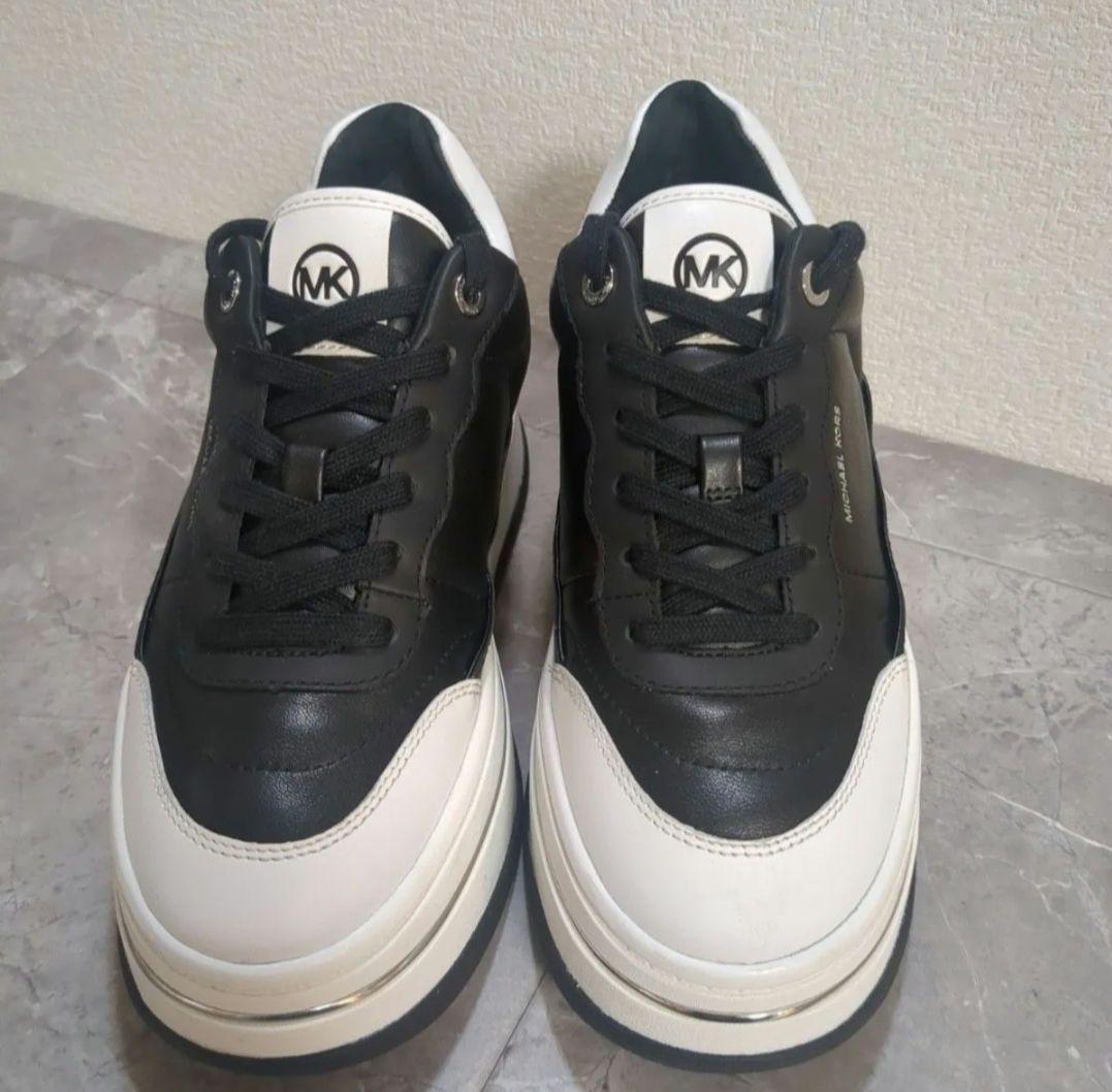 マイケルコース スニーカー 厚底 レザー HAYES プラットフォーム美品