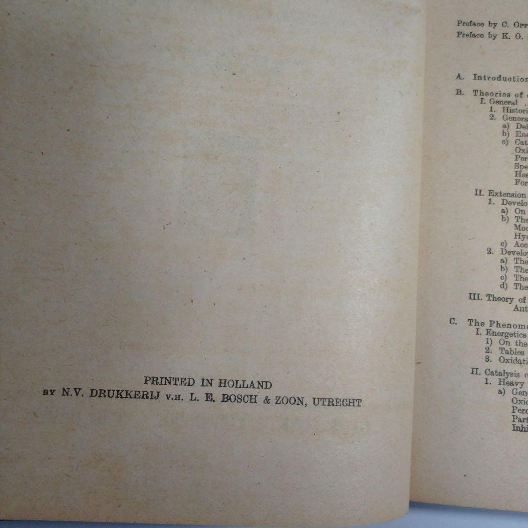 Biological Oxidation Oppenheimer 1939年