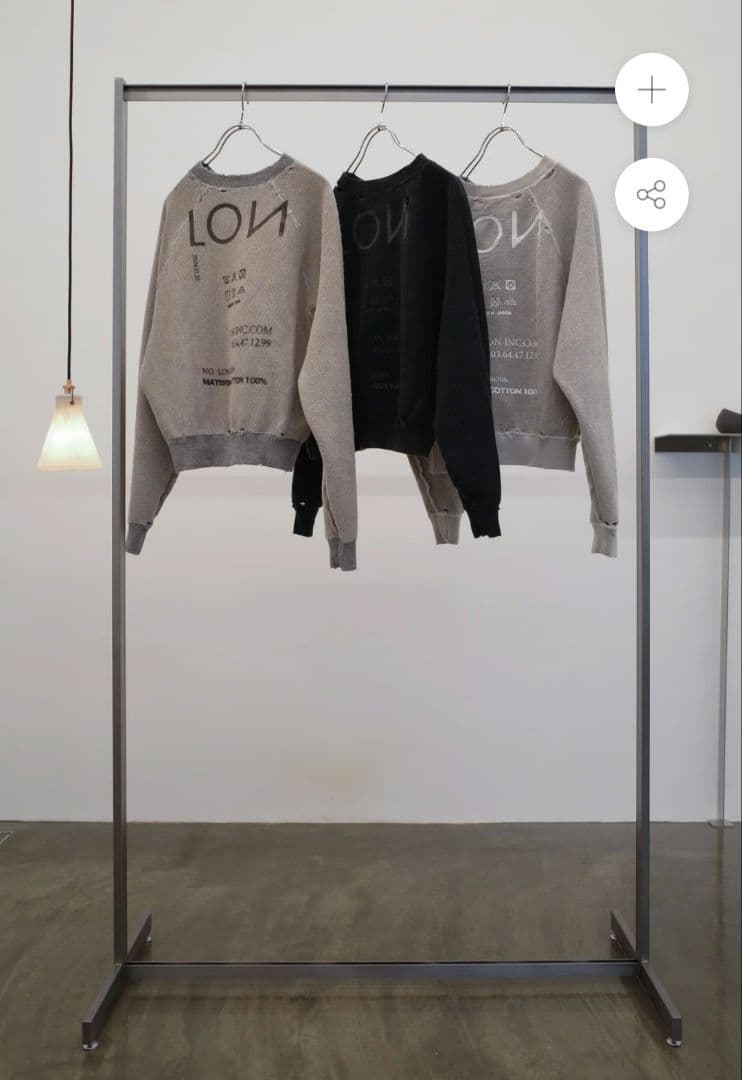 トップス suu LON TWO SIDE SWEATSHIRT #03