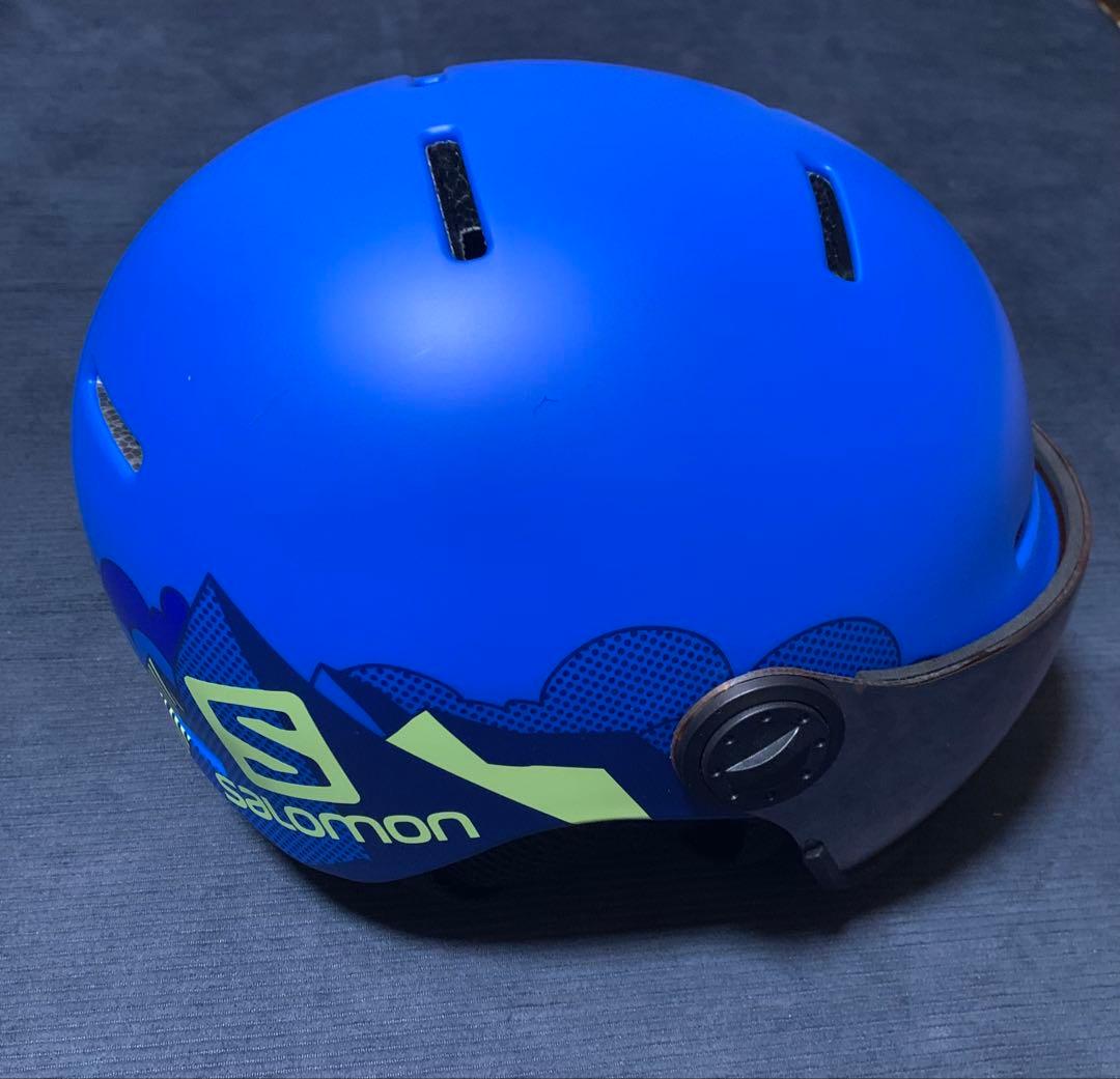 SALOMON ヘルメット キッズS（49〜53cm）使用数回／モリスポ袋付