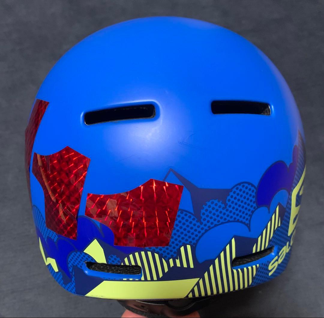 SALOMON ヘルメット キッズS（49〜53cm）使用数回／モリスポ袋付