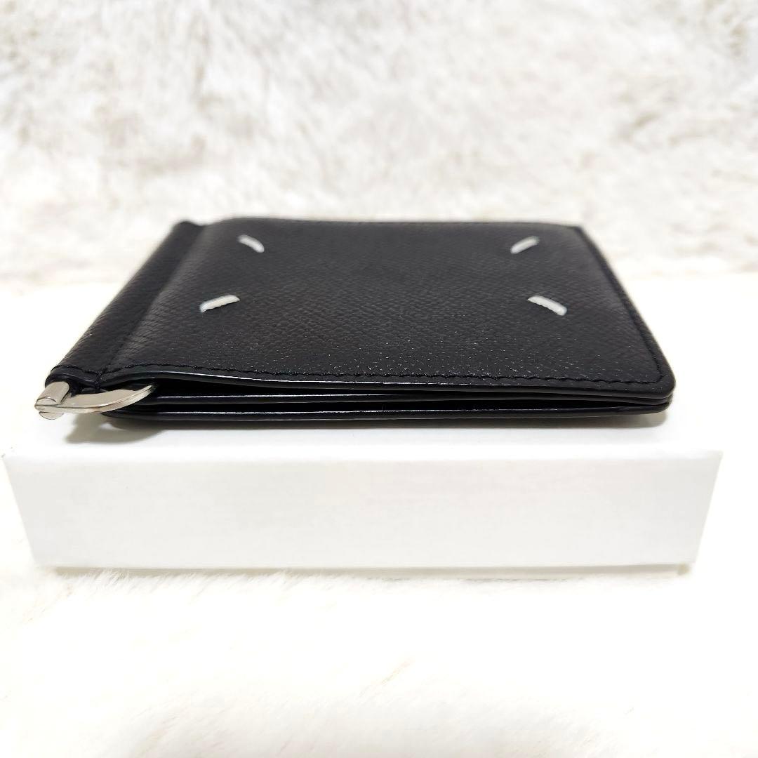 極美品　国内正規品✨マルジェラ　マネークリップ　折り財布　ステッチ　レザー