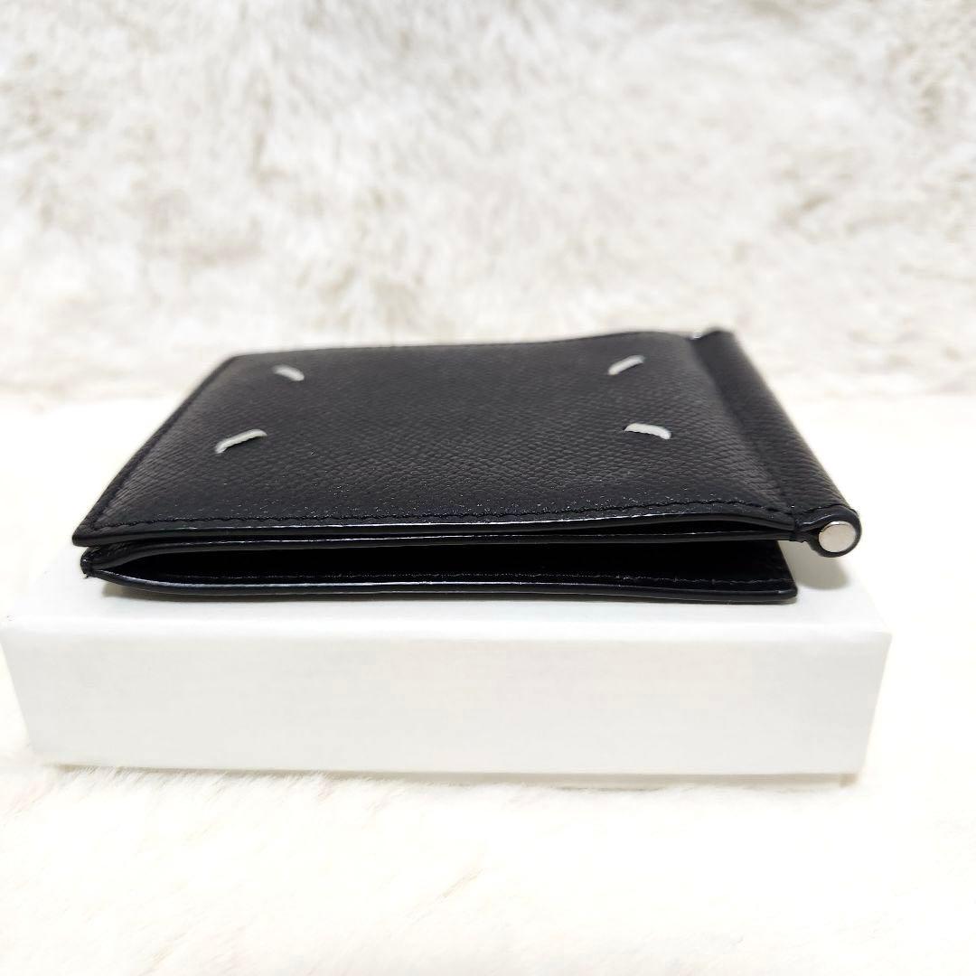 極美品　国内正規品✨マルジェラ　マネークリップ　折り財布　ステッチ　レザー