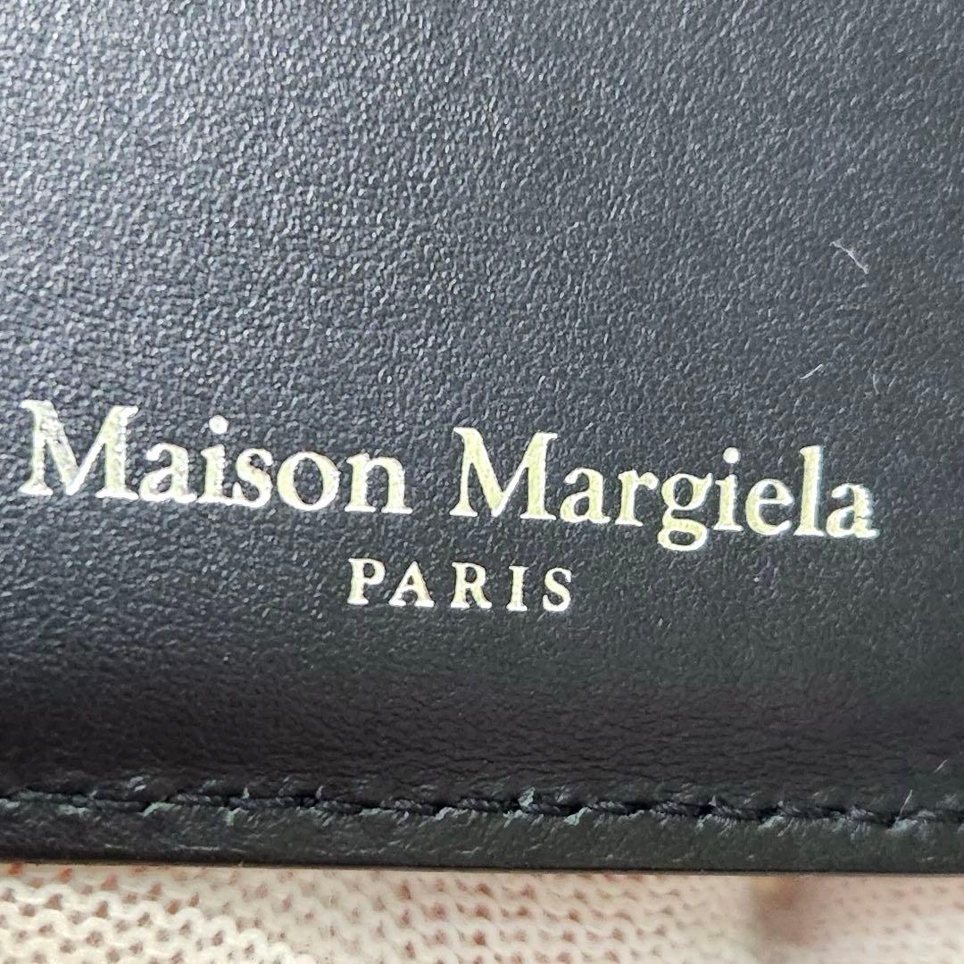 極美品　国内正規品✨マルジェラ　マネークリップ　折り財布　ステッチ　レザー