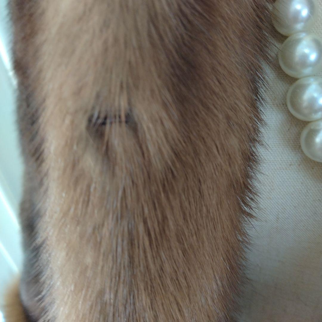 日本製✩未使用✩ミンク＆ブルーフォックス✩ファーケープ✩マント✩艷✩カジュアル