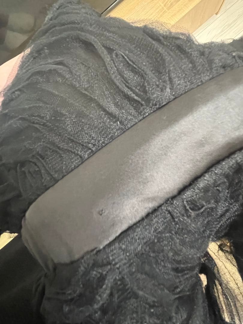 ブラックペプラムパーティードレス