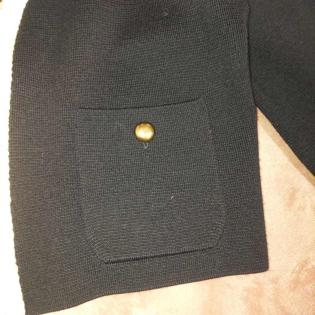 ☆極美品☆Noble　ノーブル 配色トリミングミラノリブショートジャケット