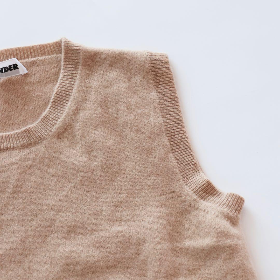 JIL SANDER ジル・サンダー カシミヤ ニットベスト イタリア製 34