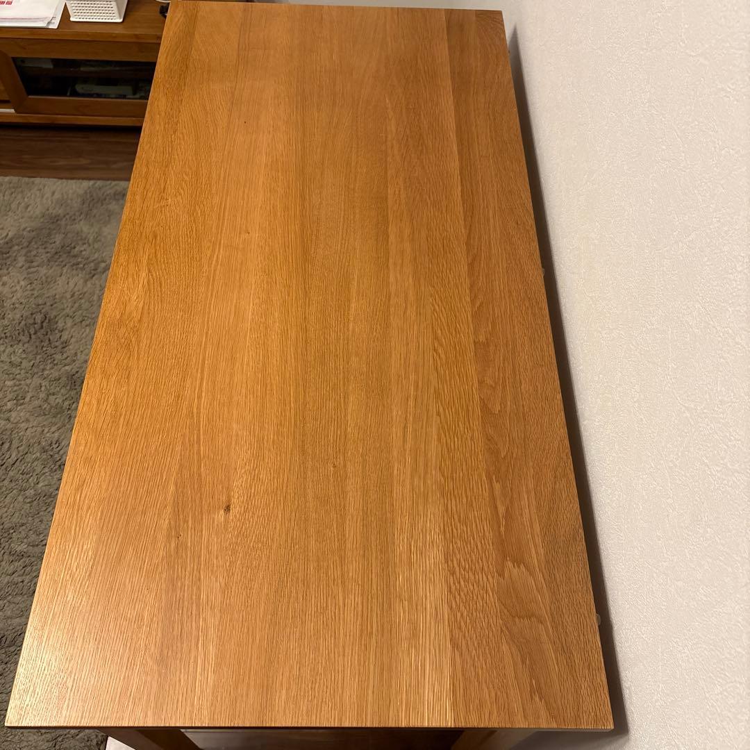無印良品 木製デスク 2引き出し付き