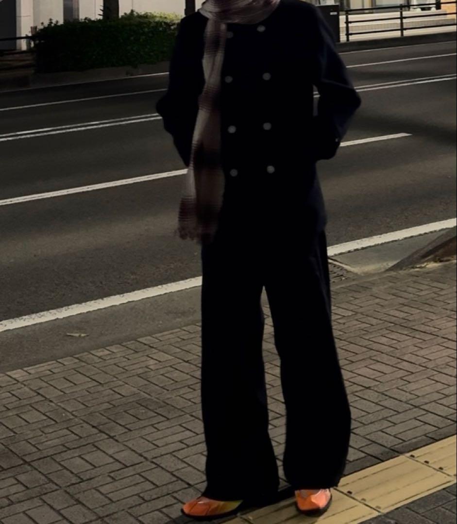 た*よ様 ストーンアイランド　ウール　メルトン　ピーコート　ダブルブレストコート