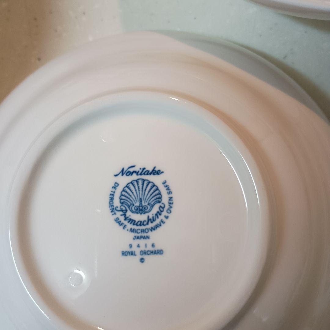 ノリタケロイヤルオーチャードフルーツボウル5枚組　ブラックベリー柄　デザート皿