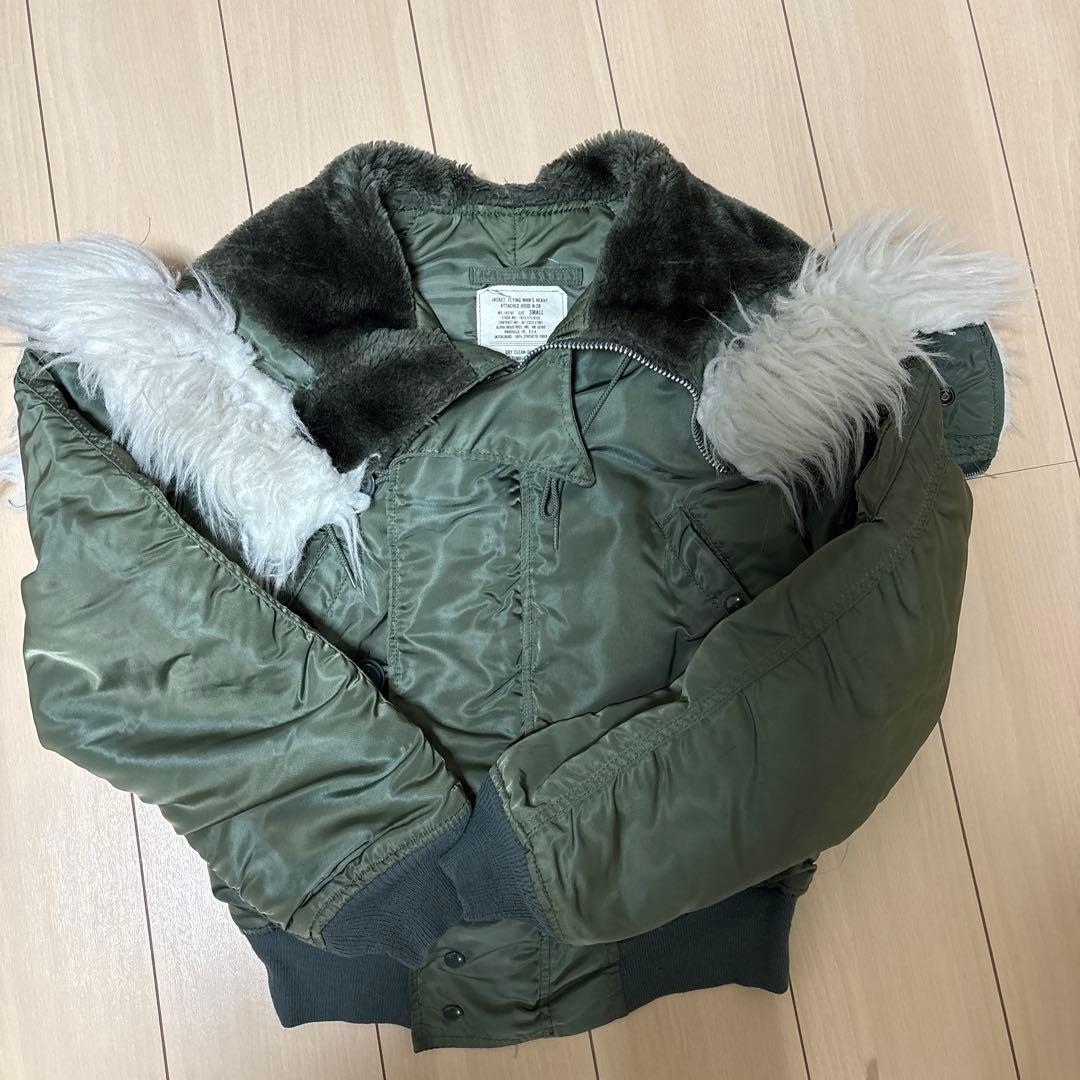 80年代旧タグアルファUSA製 IDEALジップ N-2B Sサイズ