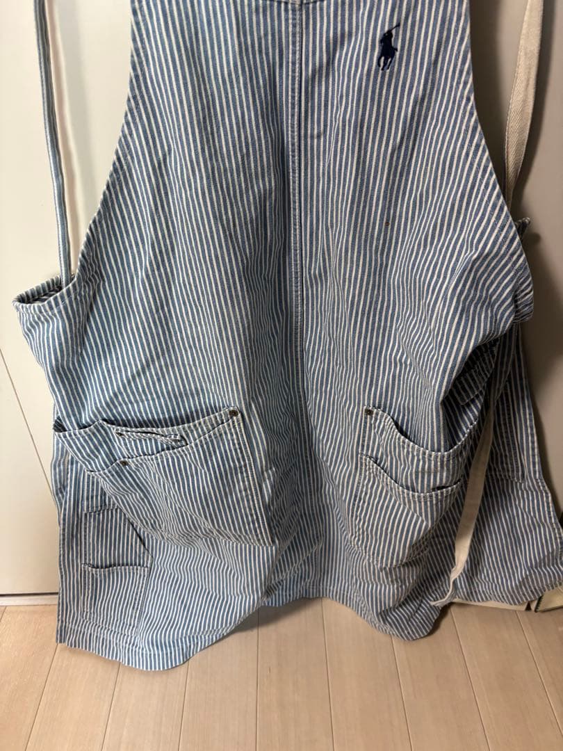 Ralph Lauren ヒッコリーストライプエプロン フリーサイズ