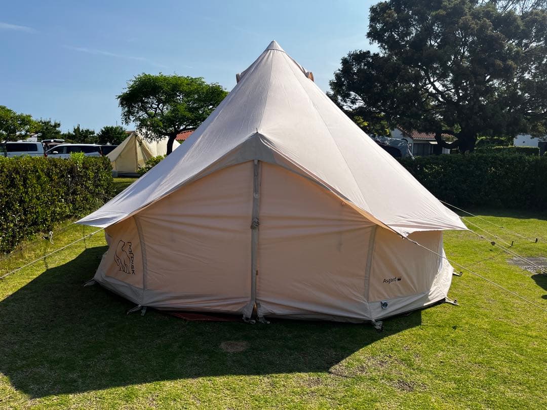 ノルディスク　アズガルド12.6 ジップインフロア＋自作グランドシート＋タープ