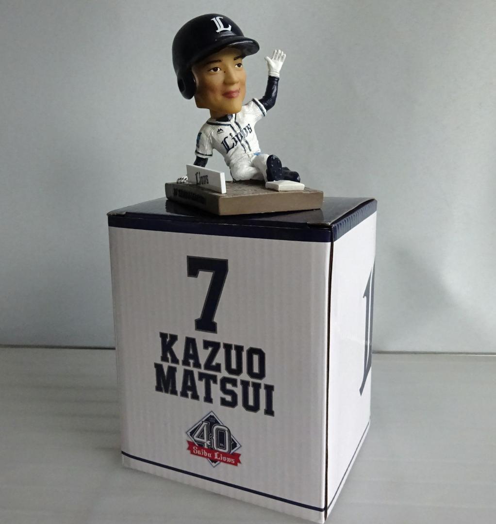 【埼玉西武ライオンズ】松井稼頭央選手(現監督） ボブルヘッド人形  非売品