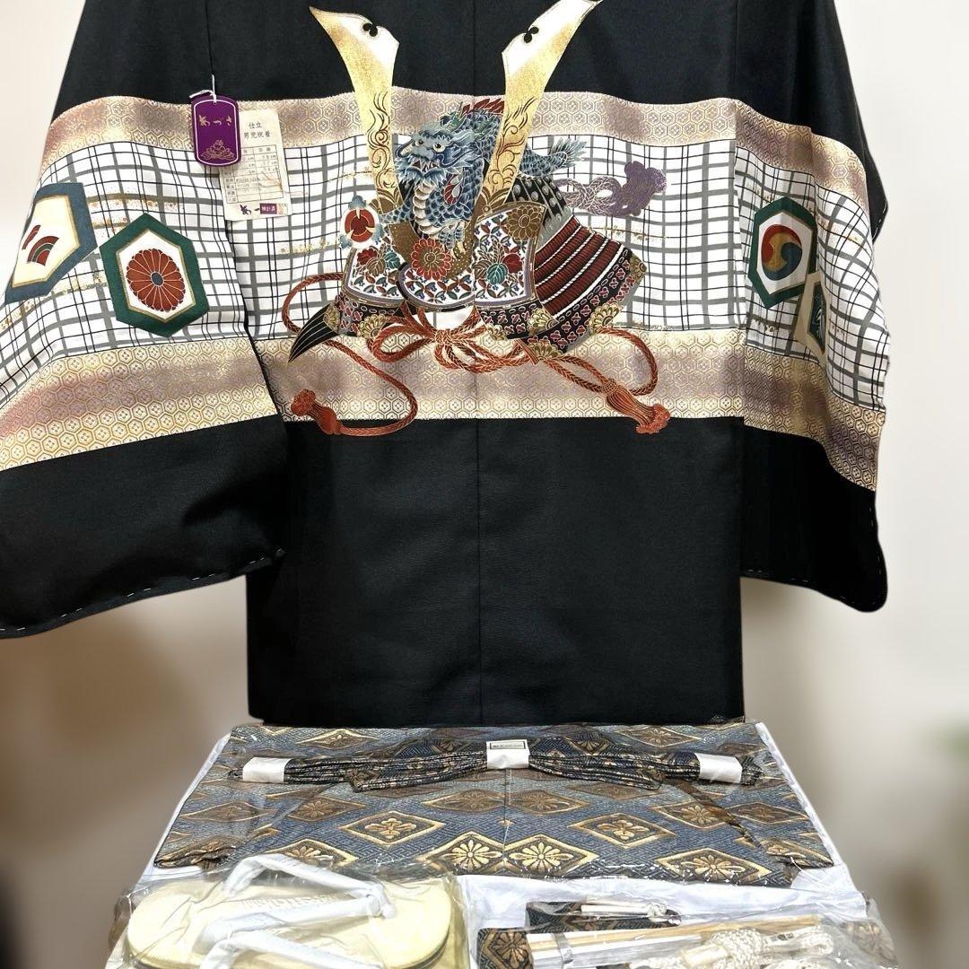 新品　七五三 5歳 男の子 男児 着物 羽織 袴 セット