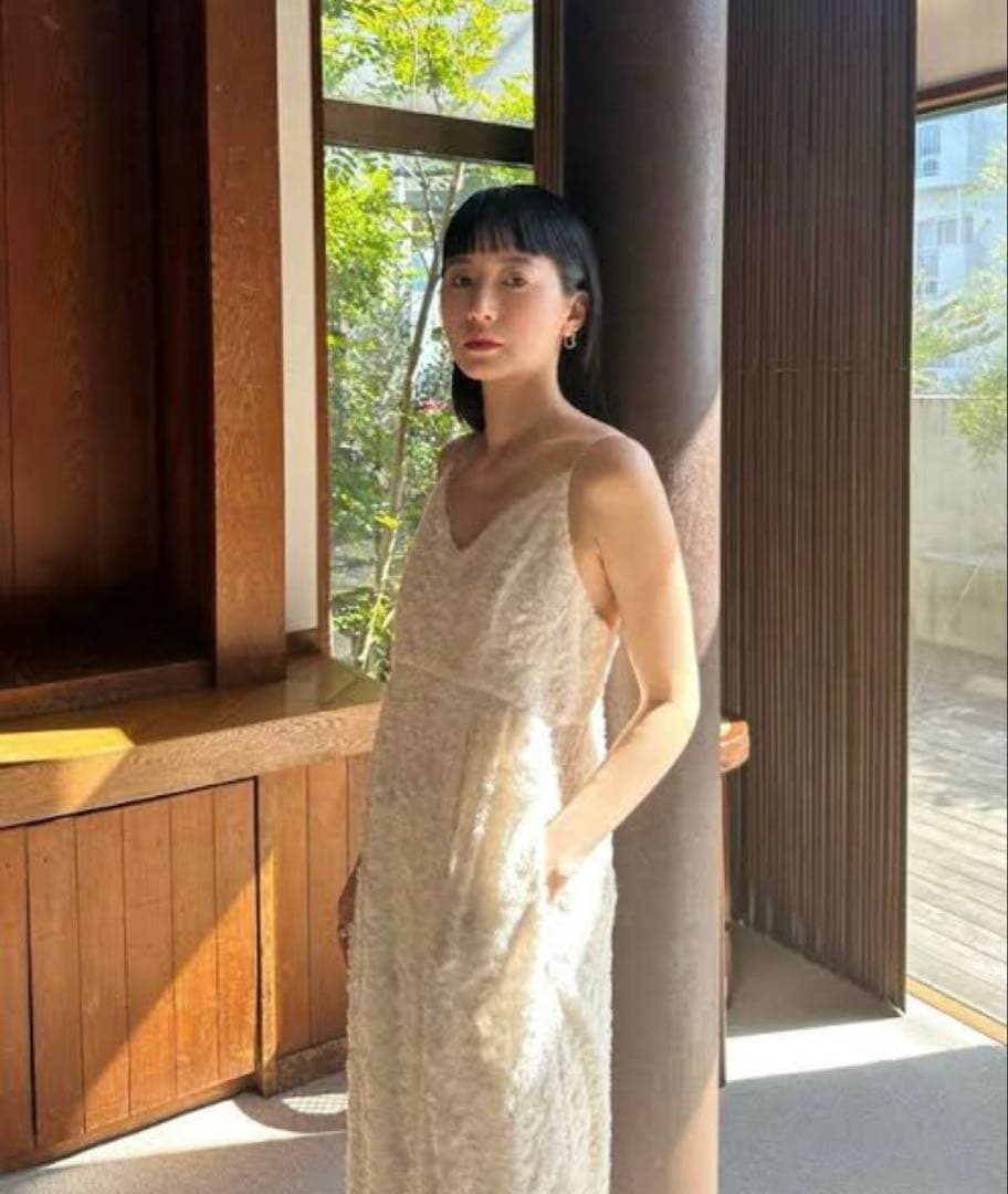 CLANE フリンジキャミソールオールインワン