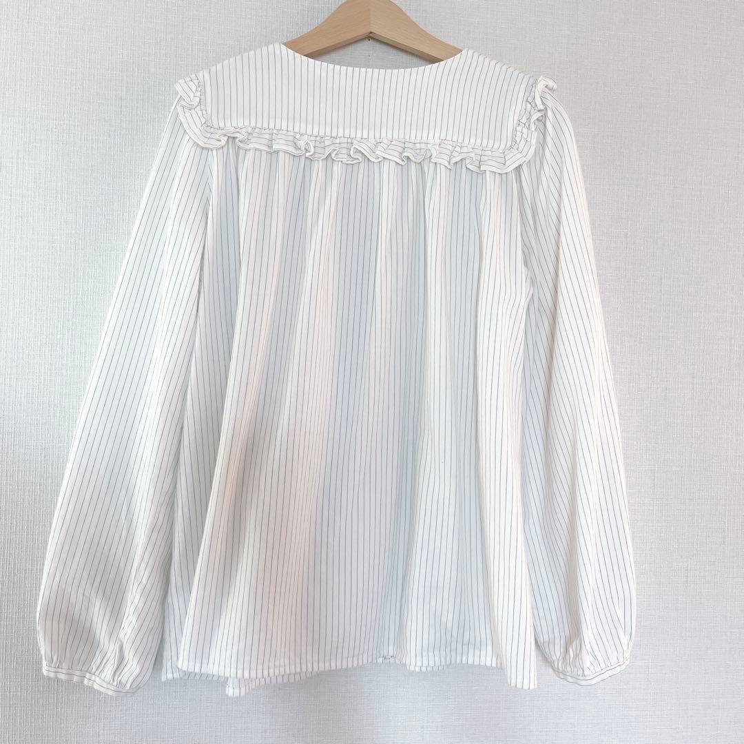 ボンポワン　Bonpoint フリル　ブラウス　14A