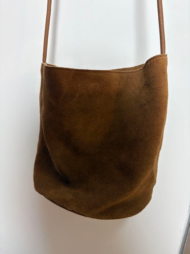 meilmada 【牛革】スエード2wayショルダーバッグ　ブラウン