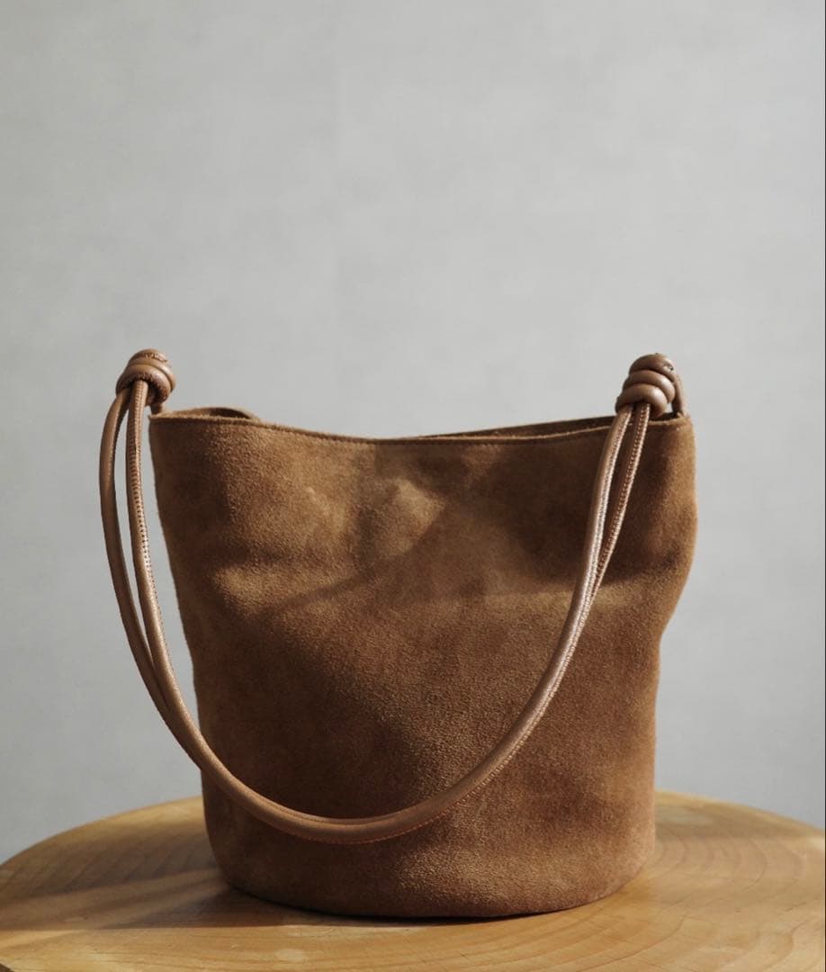 meilmada 【牛革】スエード2wayショルダーバッグ　ブラウン