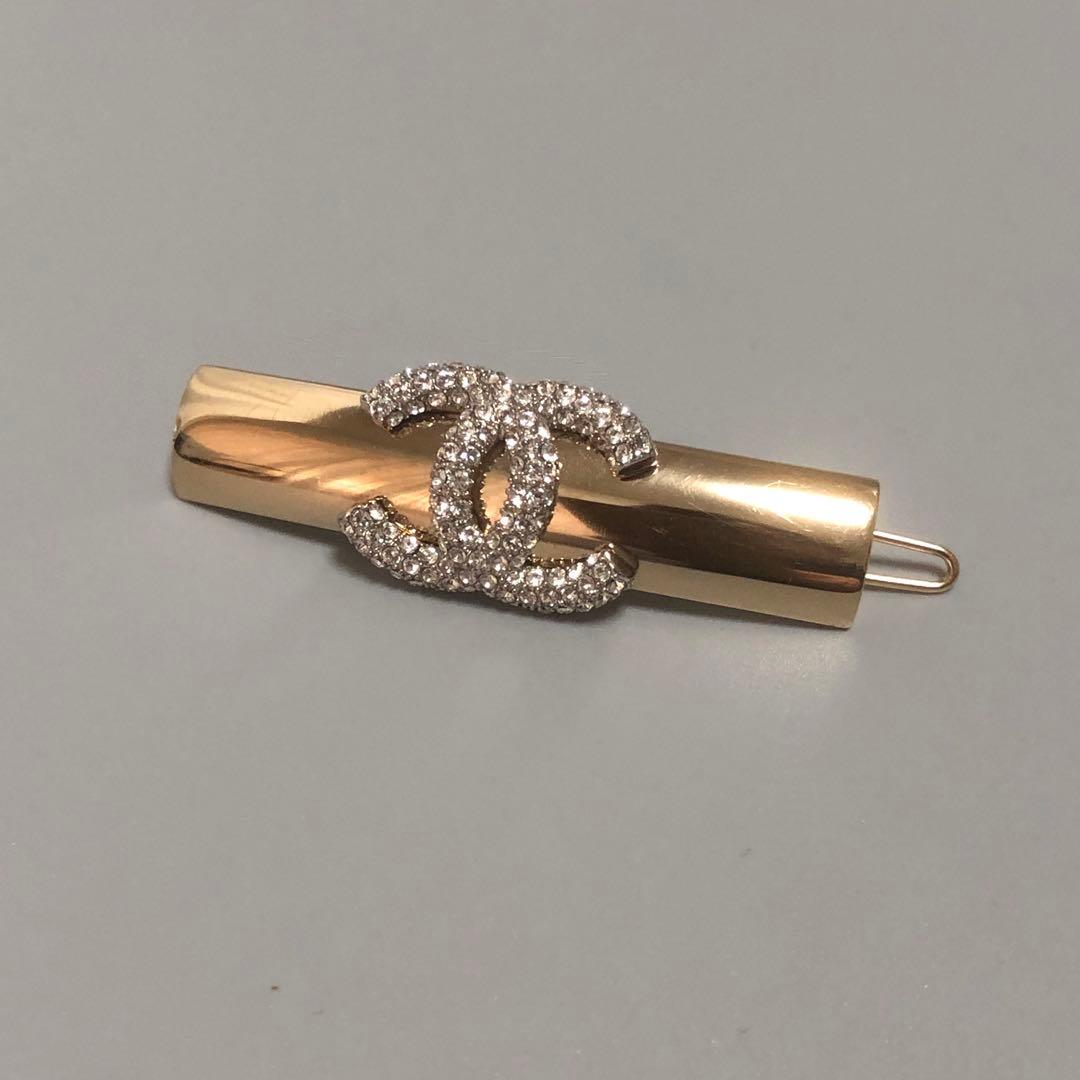 値下げ‼️シャネル ココマーク バレッタ ヘアアクセサリー ラインストーン