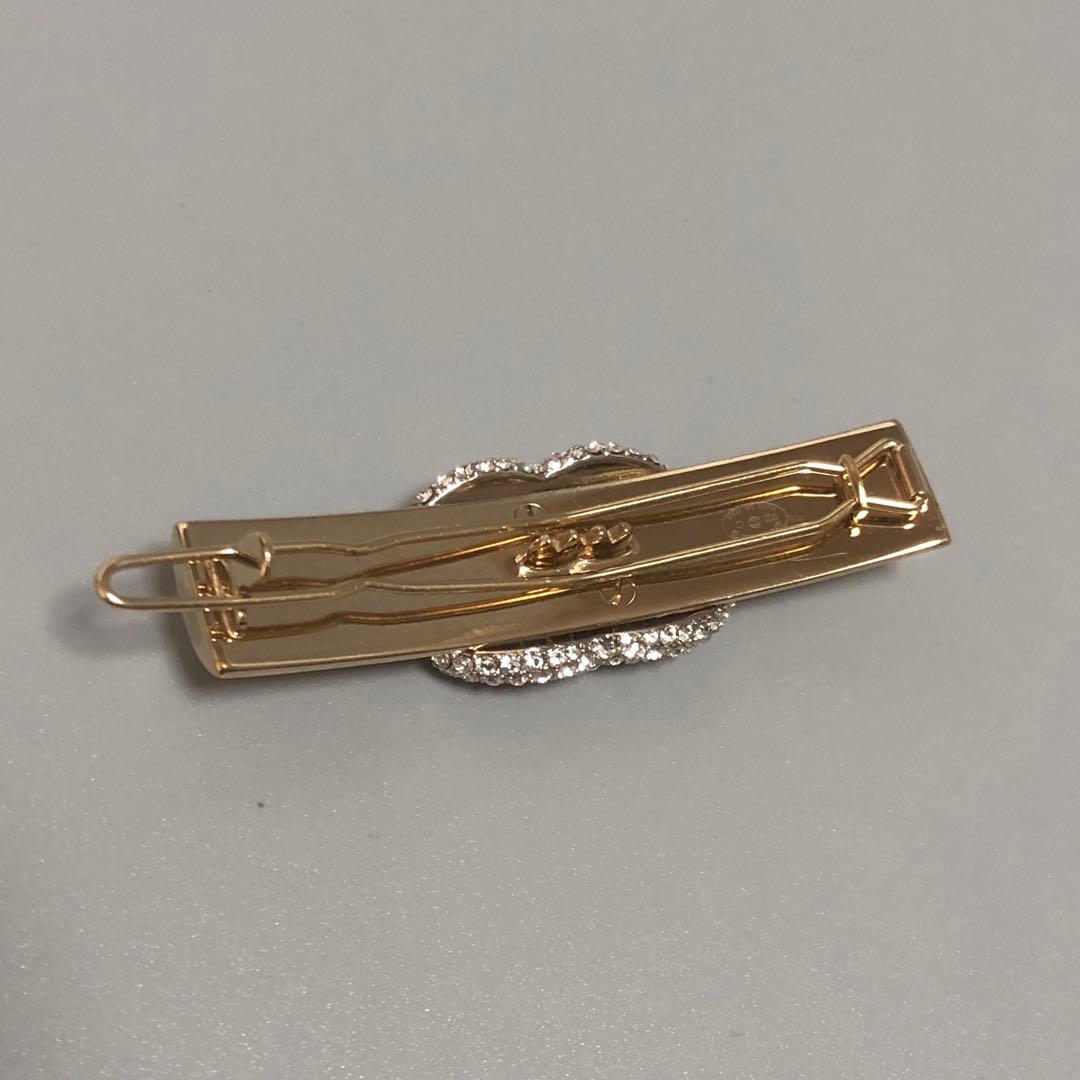 値下げ‼️シャネル ココマーク バレッタ ヘアアクセサリー ラインストーン