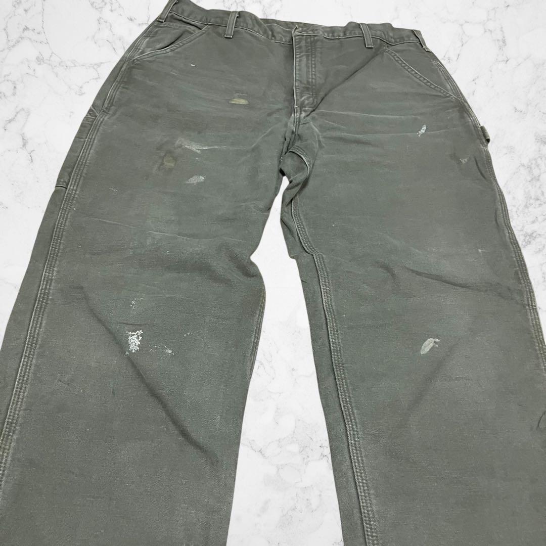 た*ち様 carhartt ダッグ　ペインターパンツ　チェックフランネル　モスグ