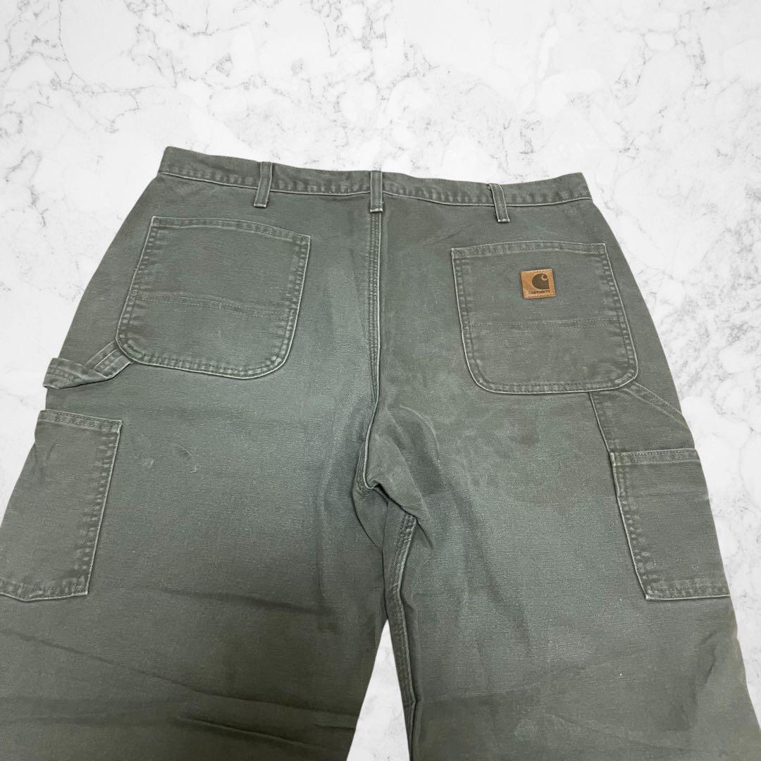 た*ち様 carhartt ダッグ　ペインターパンツ　チェックフランネル　モスグ