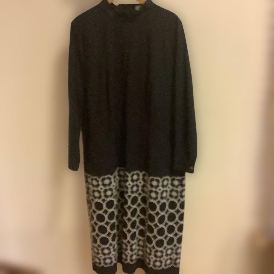 ミナペルホネン　長袖ワンピース アネモネ　タンバリン