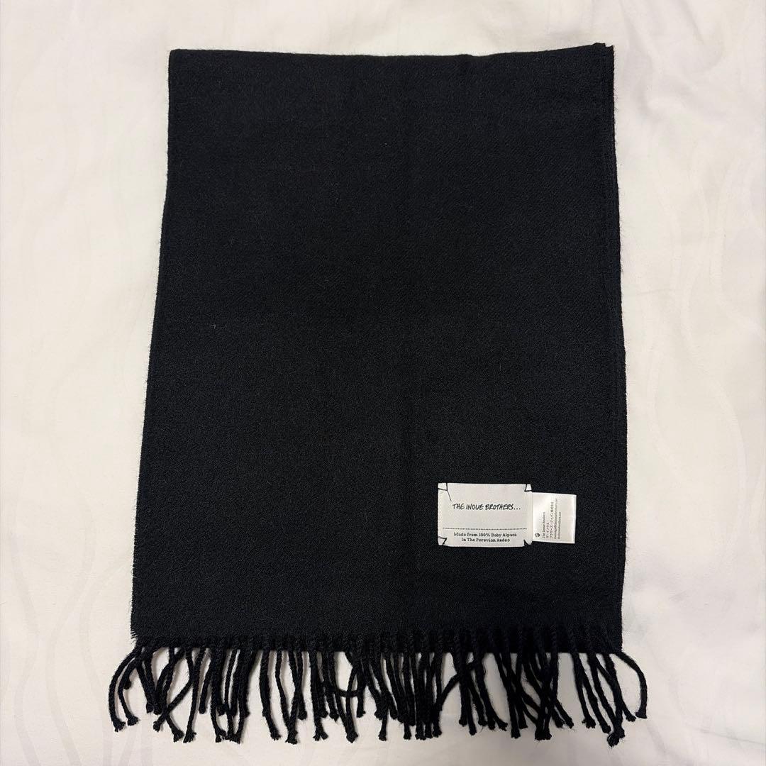 【美品】THE INOUE BROTHERS イノウエブラザーズ　マフラー　黒