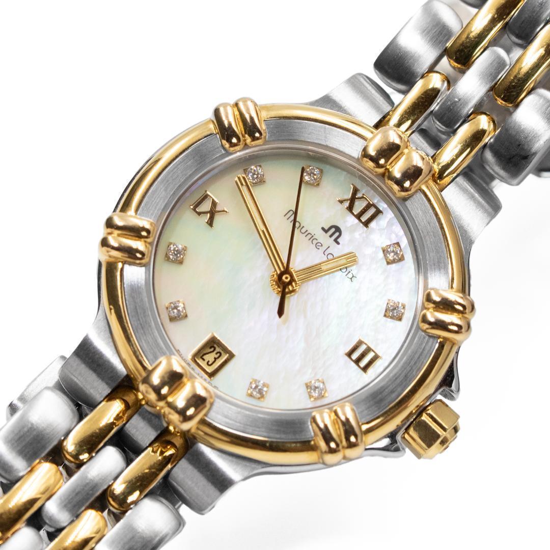 モーリスラクロア 腕時計 カリプソ レディース ゴールド シルバー ダイヤモンド