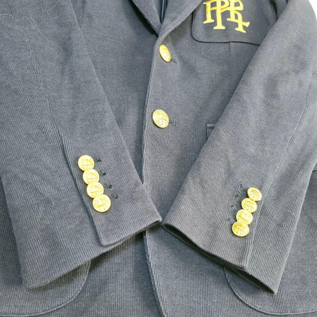 ポロラルフローレン　テーラードジャケット　紺ブレ　金ボタン　ロゴ刺繍