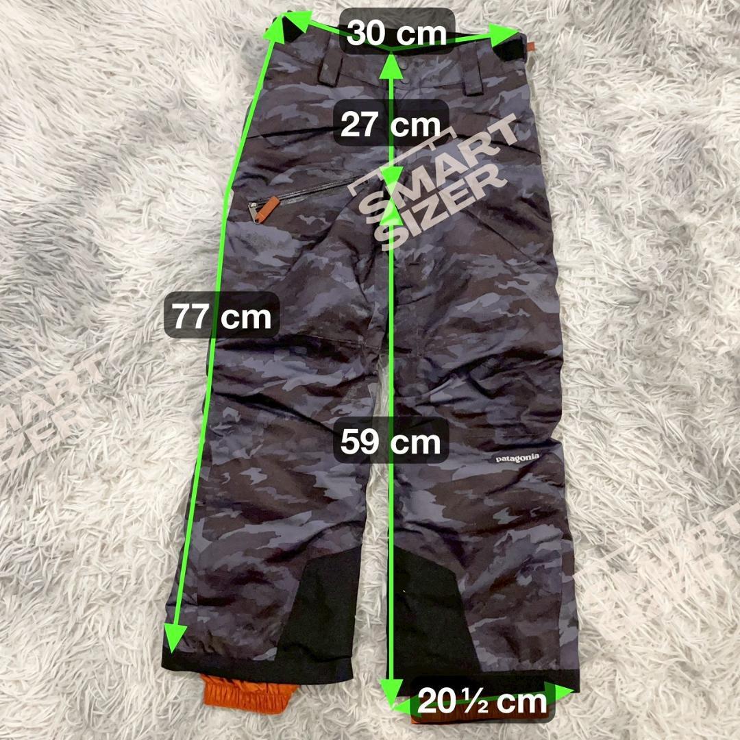 『patagonia』キッズスノーショットパンツ　スキーウェア　迷彩　130相当