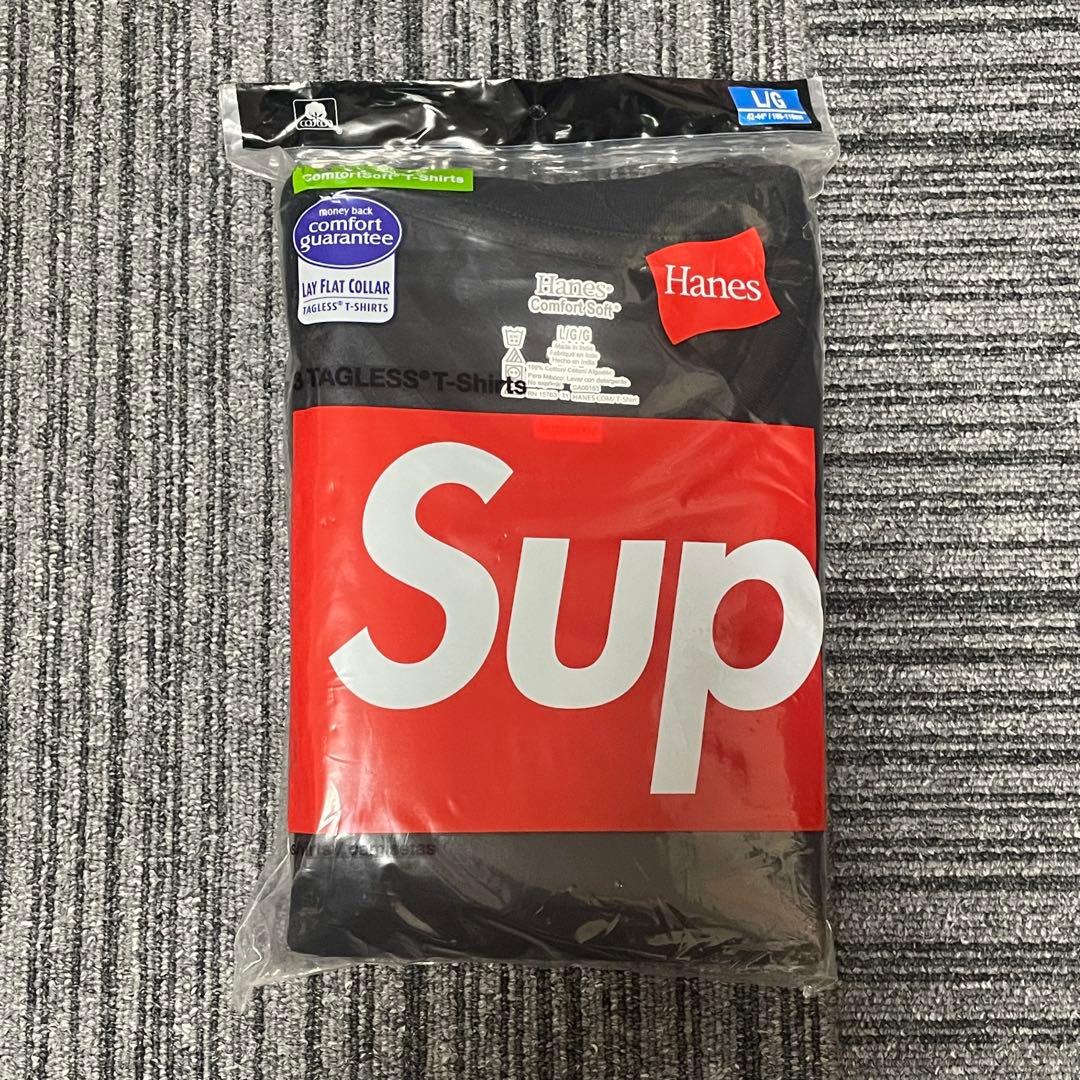 NY正規店購入レア新品 Supreme シュプリームTシャツ 3枚セット L 黒