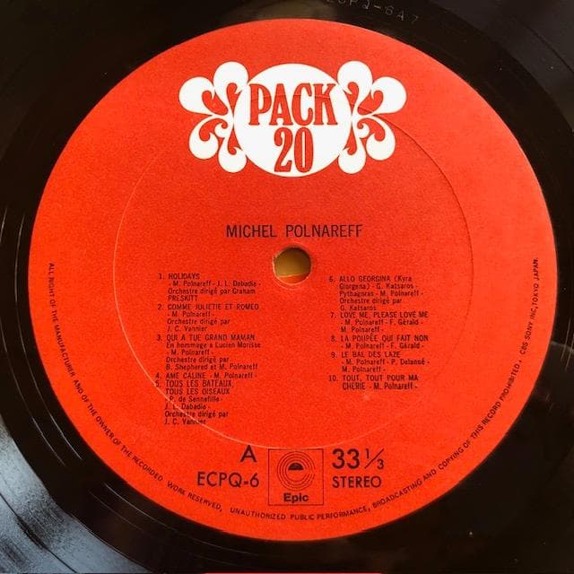 ミッシェルポルナレフ LP 帯付 決定盤 シェリーに口づけ d836y87