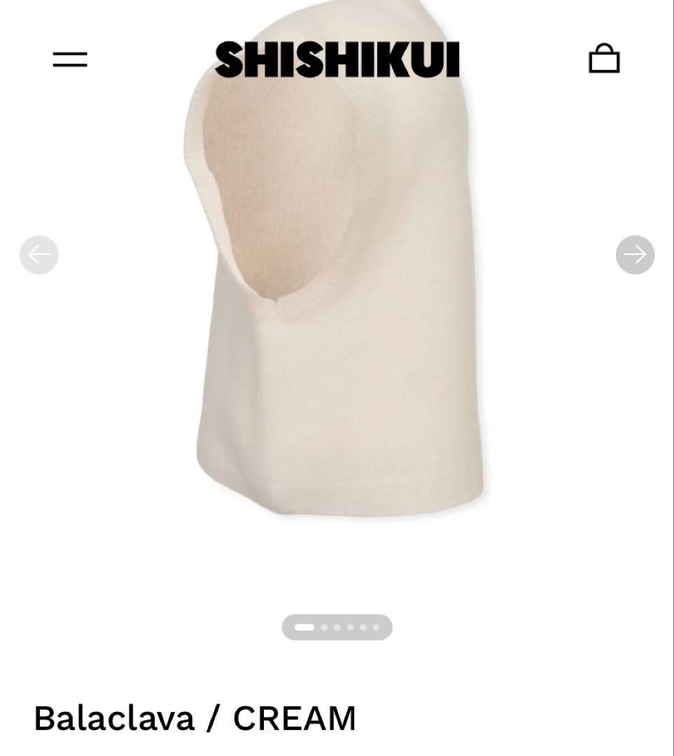 美品　完売品！　百々千晴♡shishikuiシシクイ　バラクラバ　カシミヤ