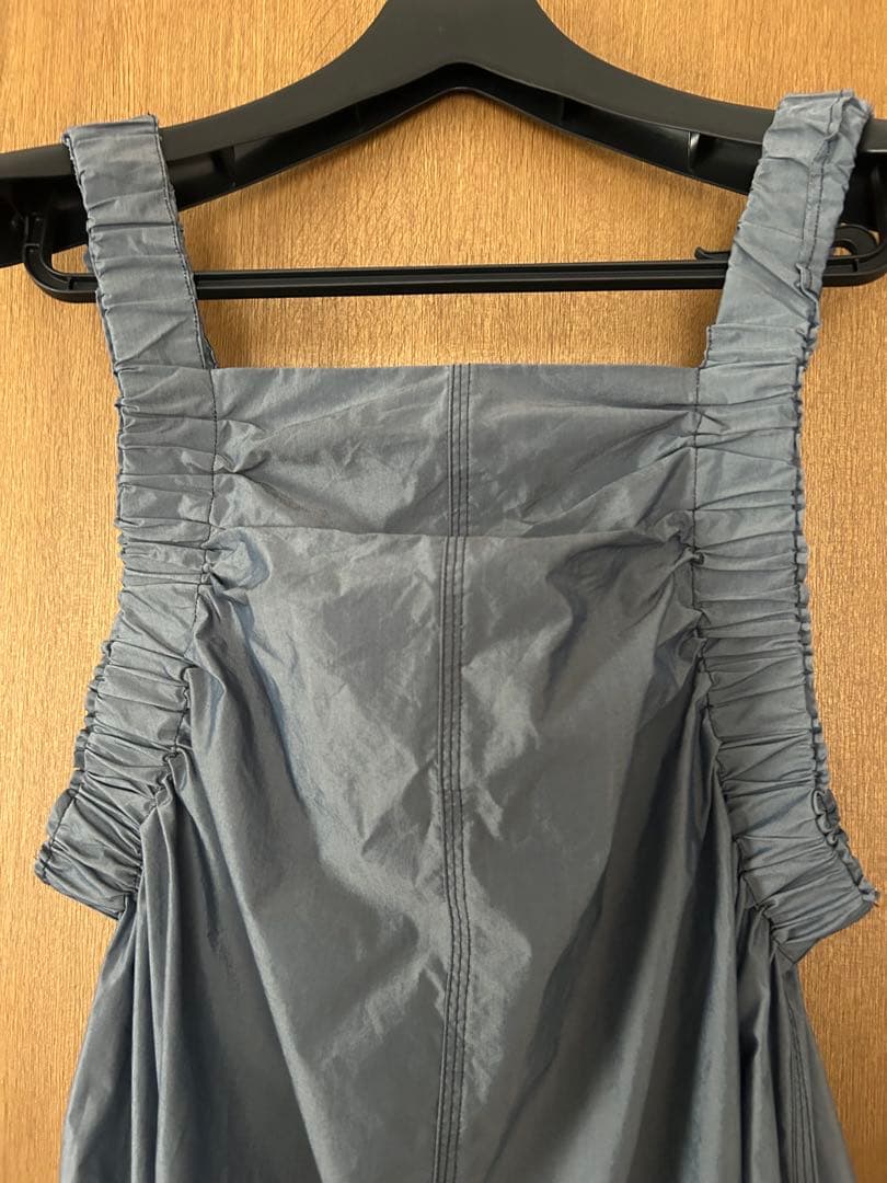 【TODAYFUL】　サイドギャザーコンビネゾ | インディゴ | 36inch