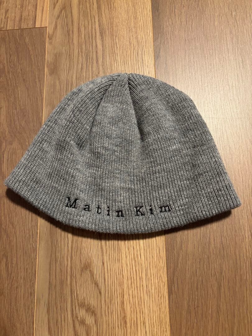 最終再値下げ！ Matin Kim ニット帽 グレー　twiceモモ着用