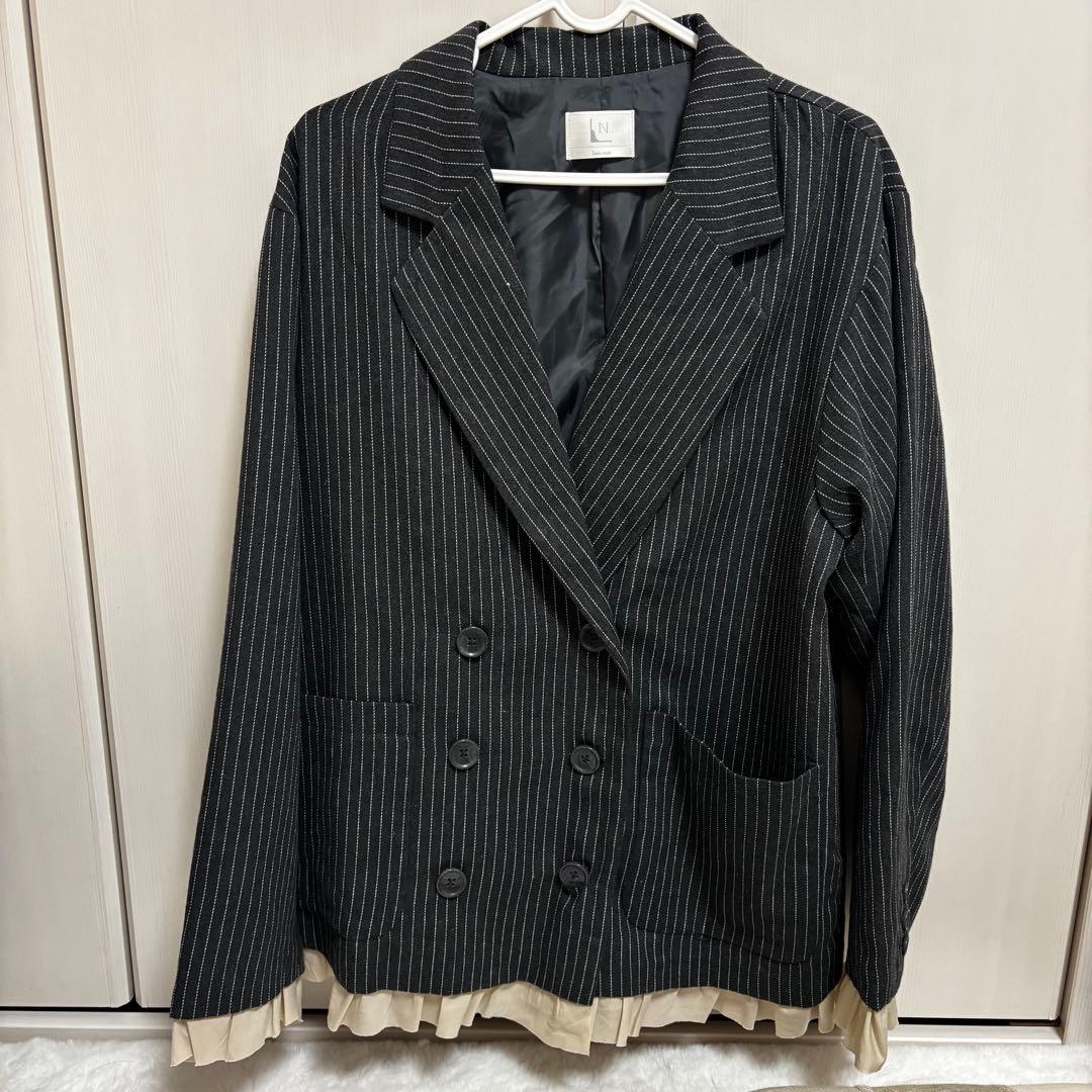 loin nuit フリルレイヤードデザインジャケット　ly