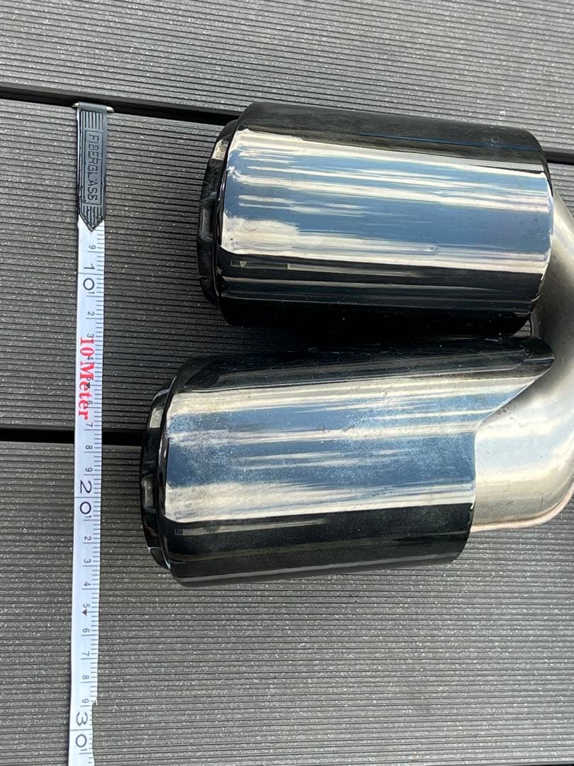 ポルシェ　カイエン 2018年式以降　4本出しマフラーカッター 左右セット